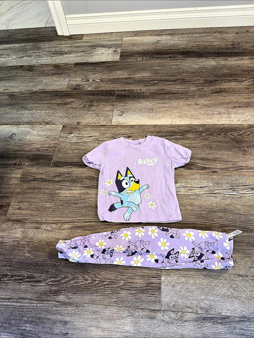 Bluey Floral Matching Set Size 2T Like New